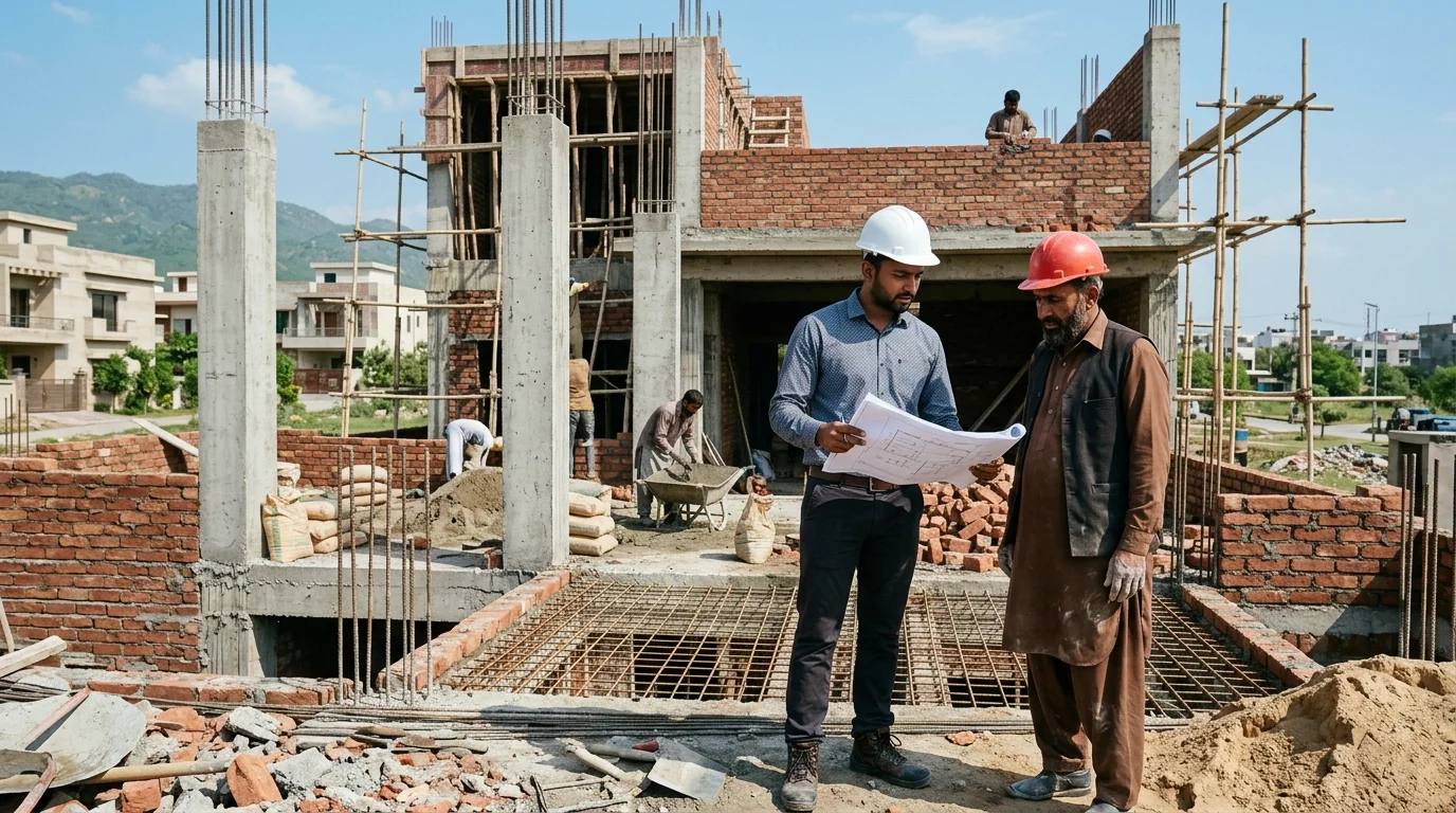 Al Sadat Builders Construction Site Supervision by Syed Mujtaba Shah